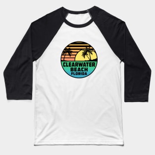 Clearwater Beach Florida Tropical Surfing Scuba Surf Vacation Baseball T-Shirt